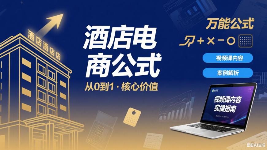 酒店电商万能公式从0到1视频课核心价值与内容解析