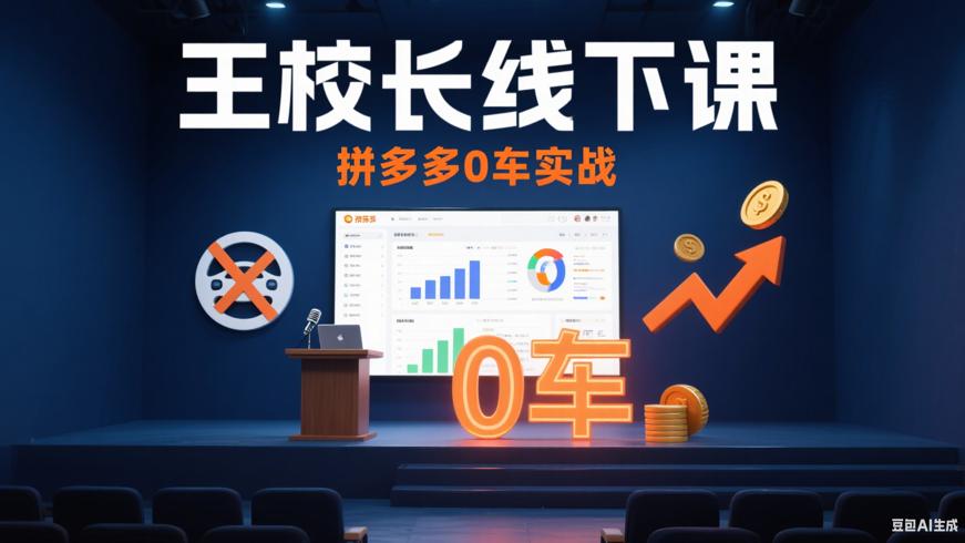 王校长拼多多“0车”线下课