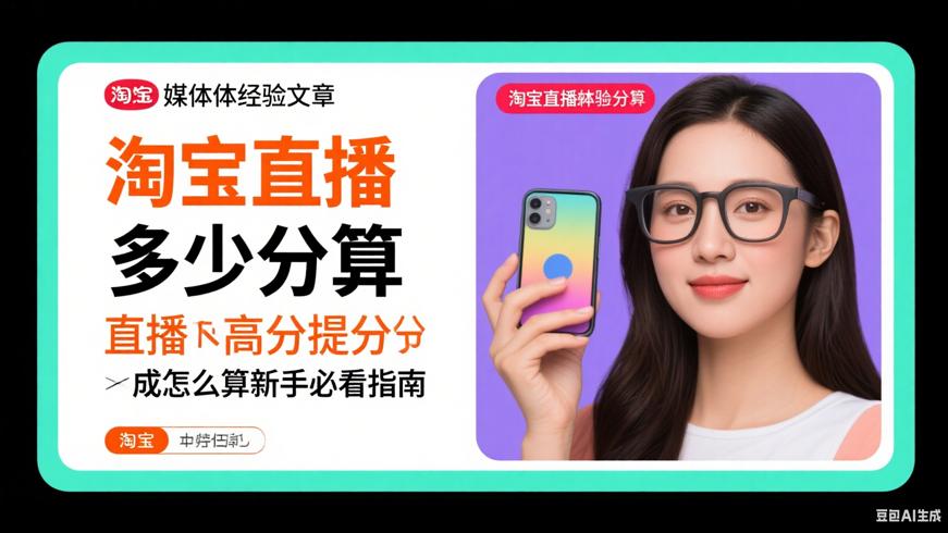 淘宝直播多少分算高分提成怎么算新手必看指南