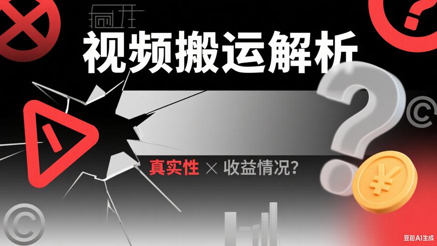 自媒体视频搬运赚钱真实性与收益情况解析