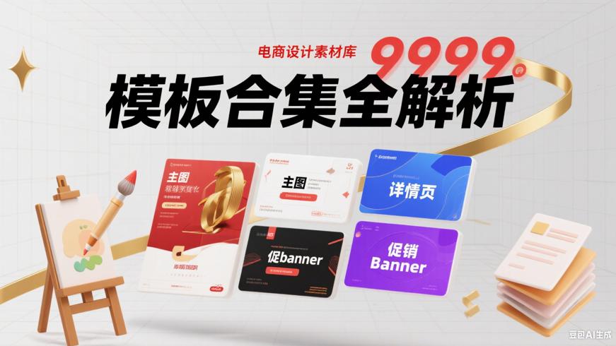 9999款电商主图详情促销海报模板合集全解析
