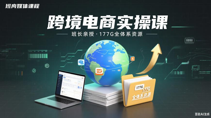 班长的跨境电商实操课程177G全体系电商教学资源