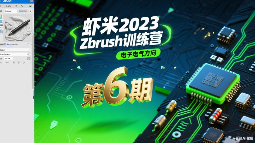 虾米2023年Zbrush训练营第6期（电子电气方向）