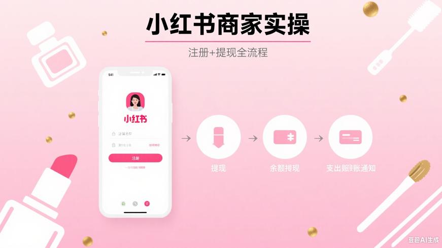 小红书商家版注册与提现全流程：美妆店主的实操故事