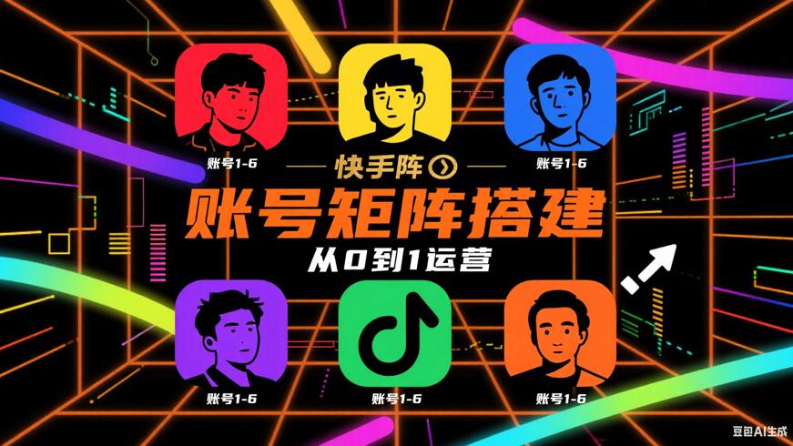 快手账号矩阵搭建实操指南：从0到1的运营故事