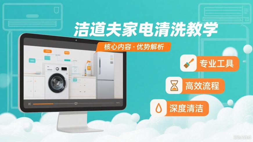 洁道夫家电清洗教学视频核心内容与优势解析