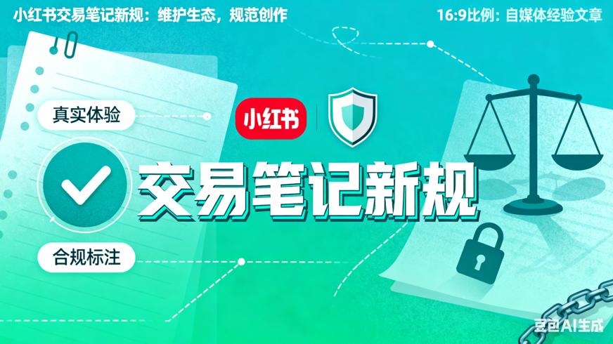 小红书交易笔记新规：维护生态，规范创作