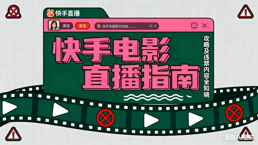 快手直播放电影攻略及违禁内容全知晓