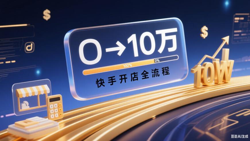 从零到月销十万快手开店全流程及成本解析