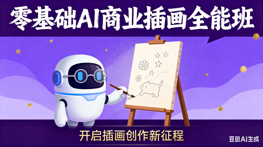 零基础AI商业插画全能班：开启插画创作新征程