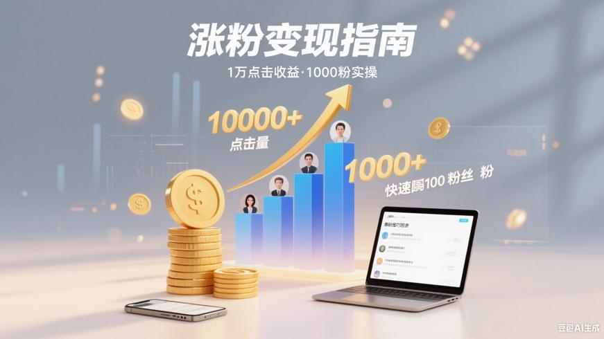 自媒体1万点击量收益与快速涨1000粉实操指南