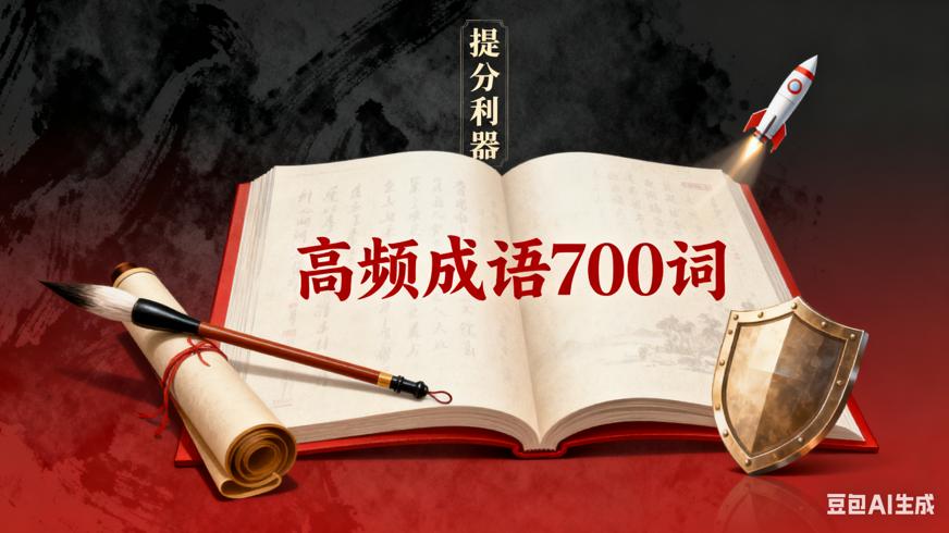 2025花生十三高频成语700词：公考提分利器