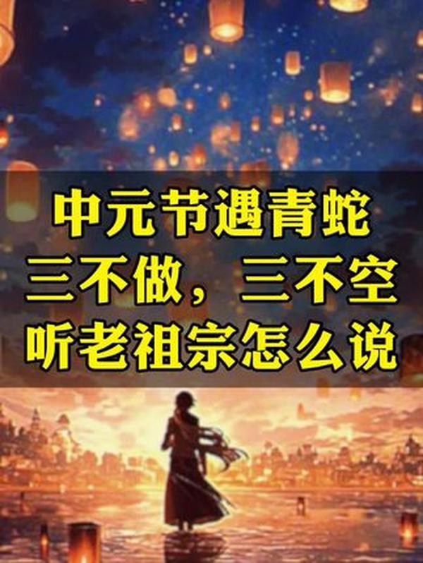 中元节习俗：遇青蛇吉星，牢记 “三不做三不空”，饮食养生有讲究
