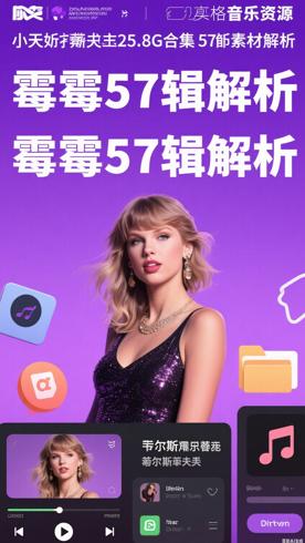 小天后霉霉泰勒斯威夫特25.8G合集57辑素材解析