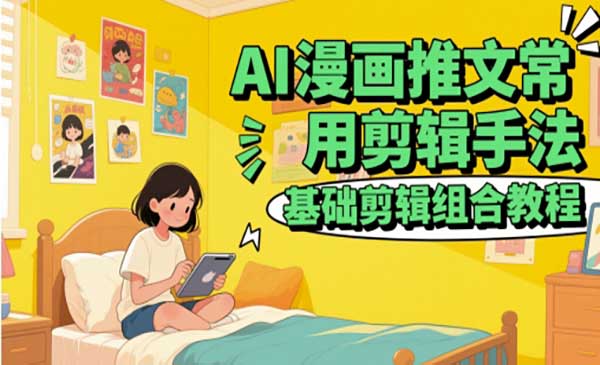 AI漫画推文剪辑手法