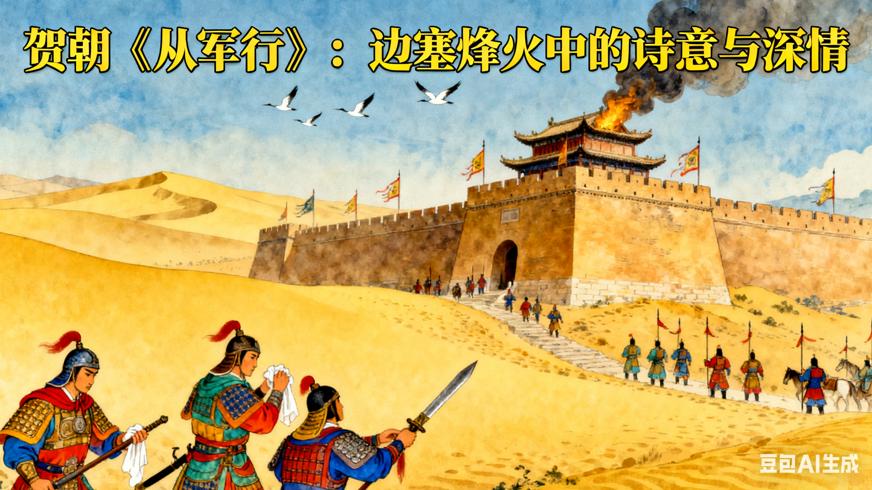 贺朝《从军行》：边塞烽火中的诗意与深情