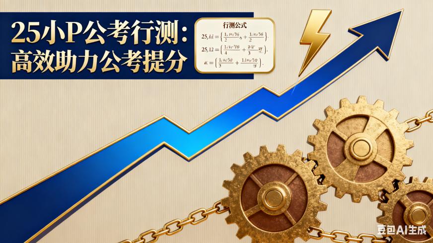 25小P公考行测：高效助力公考提分