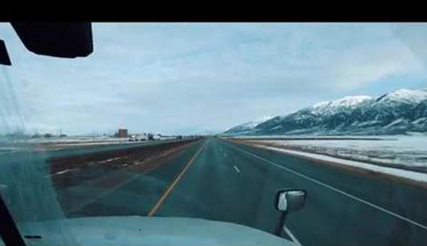 探秘国外女卡车司机英子与小狗的一天