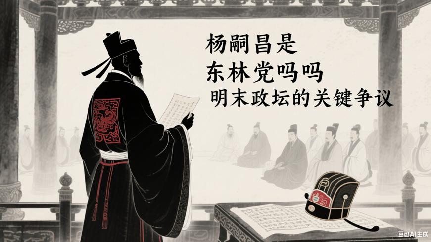 杨嗣昌是东林党吗明末政坛的关键争议