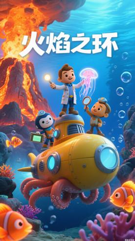 《海底小纵队火焰之环》动画：海洋探险与科普启蒙佳作