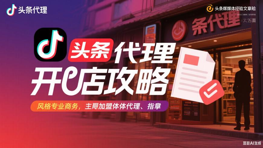 加盟今日头条代理及头条开店全攻略详解