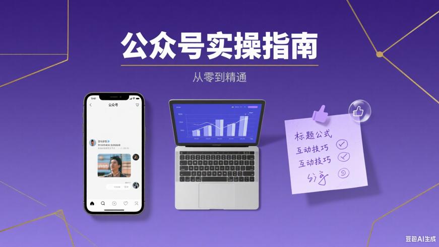 新手从零学公众号推文：从标题到互动的实操指南