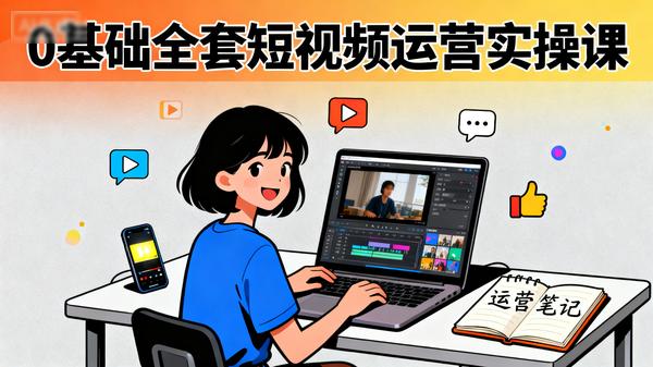 0基础全套短视频运营实操课
