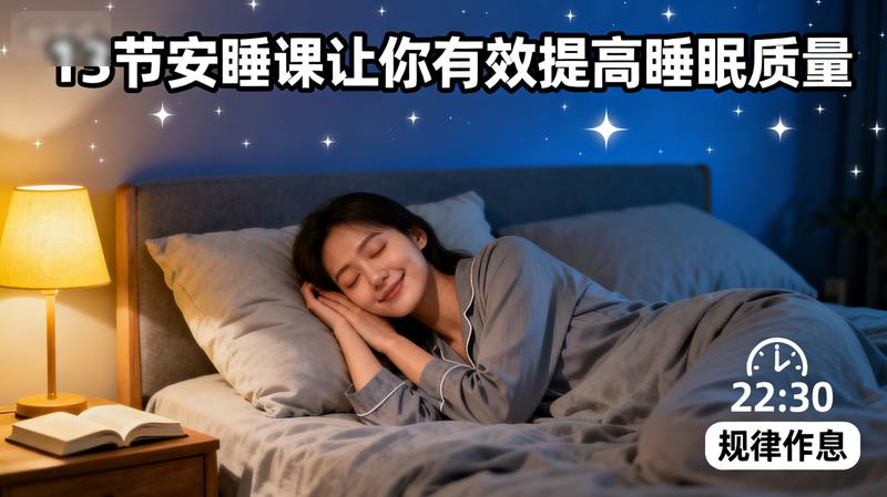 13节安睡课让你有效提高睡眠质量.