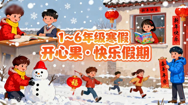 1~6年级寒假开心果·快乐假期