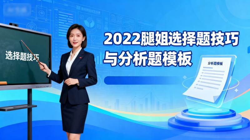 2022腿姐选择题技巧与分析题模板（即腿姐技巧班）
