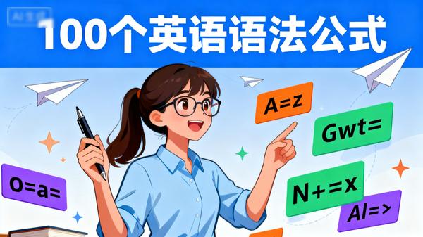 100个英语语法公式