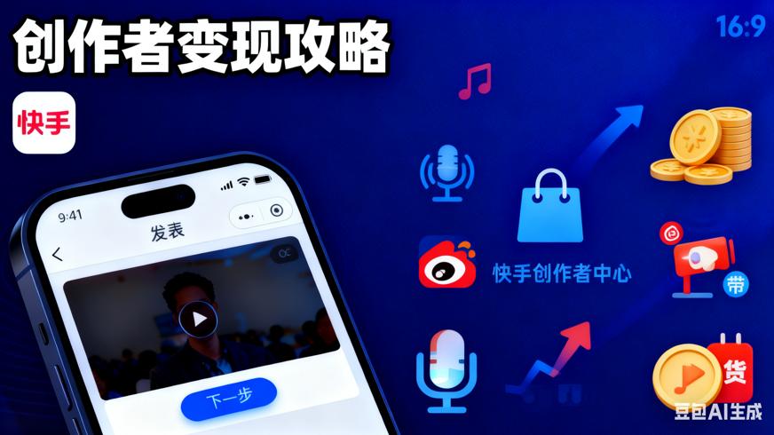 快手创作者中心变现全攻略主流赚钱方式实操解析