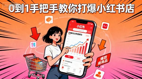 0到1手把手教你打爆小红书店