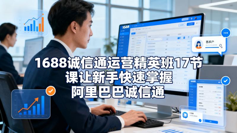 1688诚信通运营精英班17节课让新手快速掌握阿里巴巴诚信...
