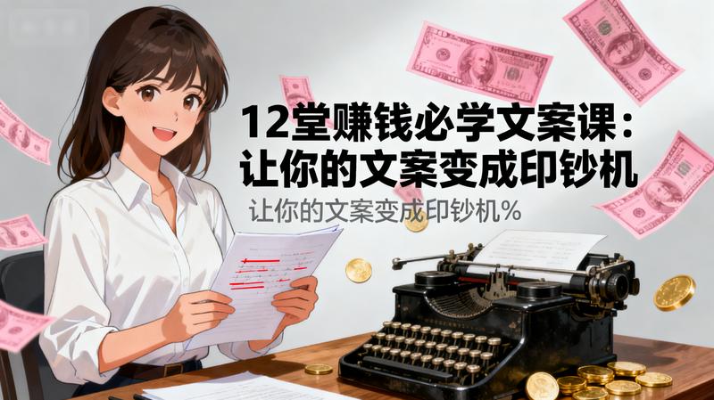 12堂赚钱必学文案课：让你的文案变成印钞机