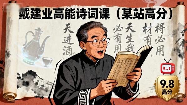 .戴建业高能诗词课（某站高分）