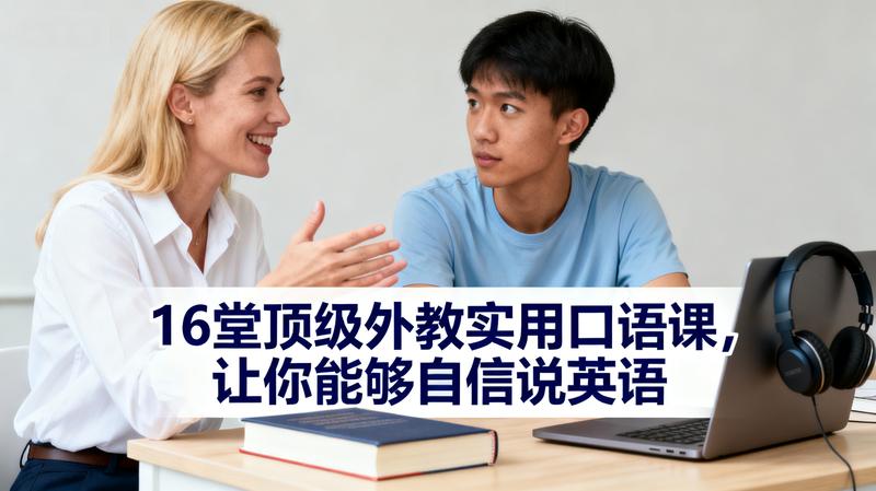 16堂顶级外教实用口语课，让你能够自信说英语