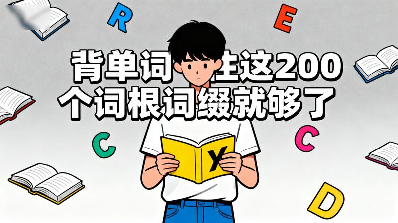 《背单词记住这200个词根词缀就够了》