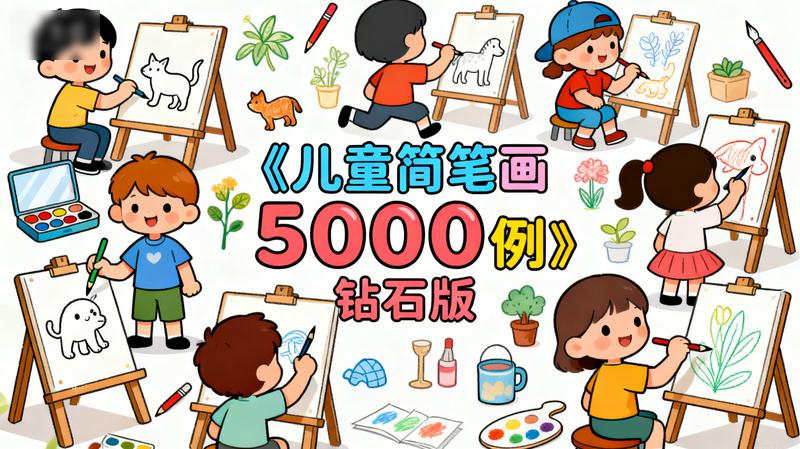 《儿童简笔画5000例》钻石版.