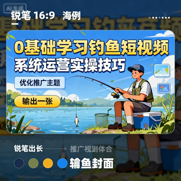 0基础学习钓鱼短视频系统运营实操技巧
