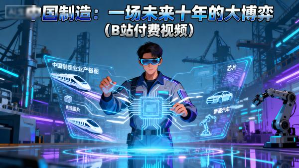 .中国制造：一场未来十年的大博弈（B站付费视频）