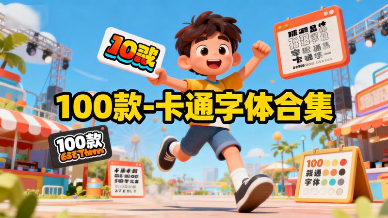 「100款-卡通字体合集」