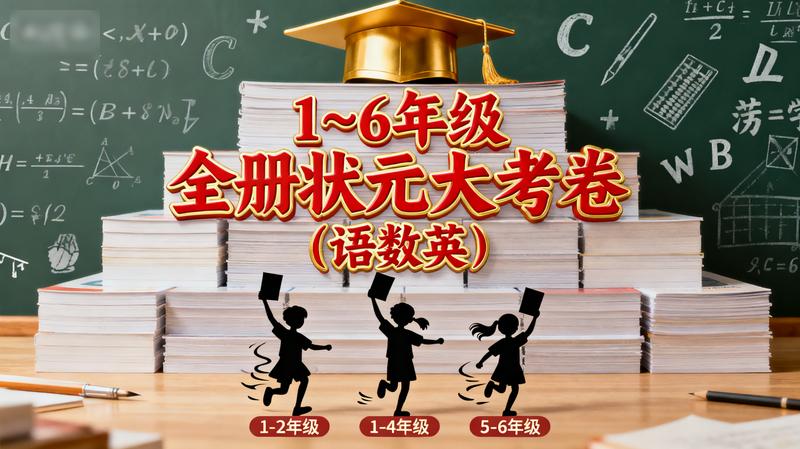 1~6年级全册状元大考卷（语数英）.