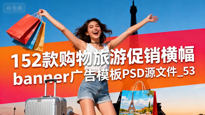 152款购物旅游促销横幅banner广告模板PSD源文件_53