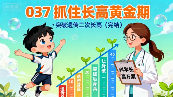 037抓住长高黄金期让孩子突破遗传二次长高（完结）