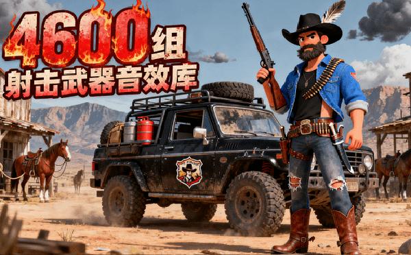 超赞音效库！4500组射击武器音效库，装弹开枪射击音效合集，文件6.1GB，WORLDWARIFIREARMS