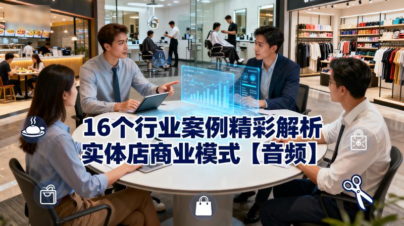 16个行业案例精彩解析实体店商业模式【音频】