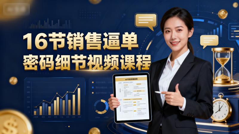 16节销售逼单密码细节视频课程.