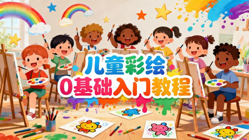 《儿童彩绘0基础入门教程》可以先给孩子简单看看