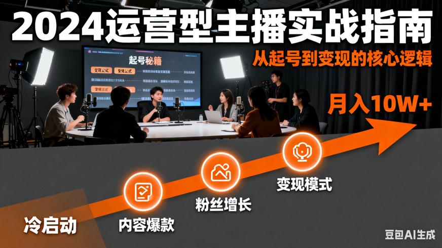 2024运营型主播实战指南从起号到变现的核心逻辑